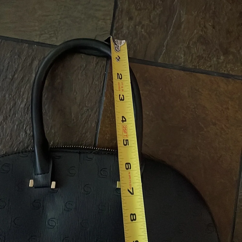 Bebe Black Bag -zip top closure gold hardware removable shoulder strap- - Picture 7 of 15